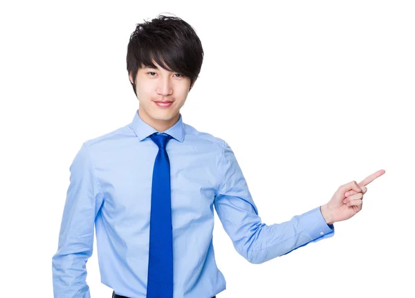 Asiático joven hombre de negocios en azul camisa —  Fotos de Stock