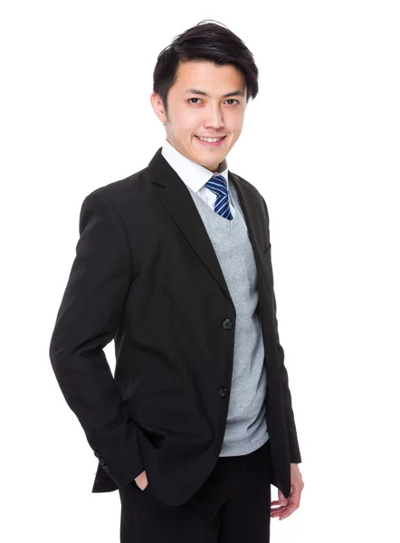 Young asian businessman in business suit — Stock Photo, Image
