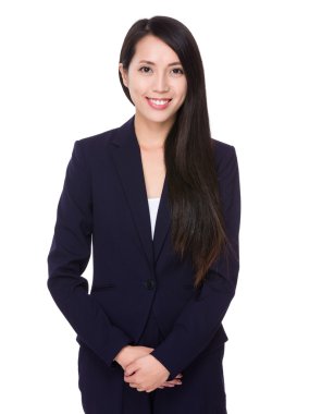 iş takım elbiseli genç Asyalı işkadını