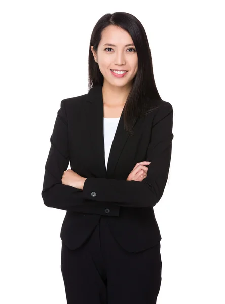 Young asian businesswoman in business suit — Stock Photo, Image