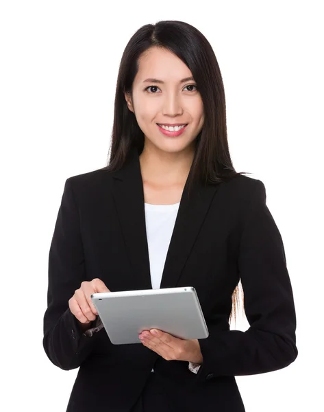 Joven asiática mujer de negocios traje — Foto de Stock