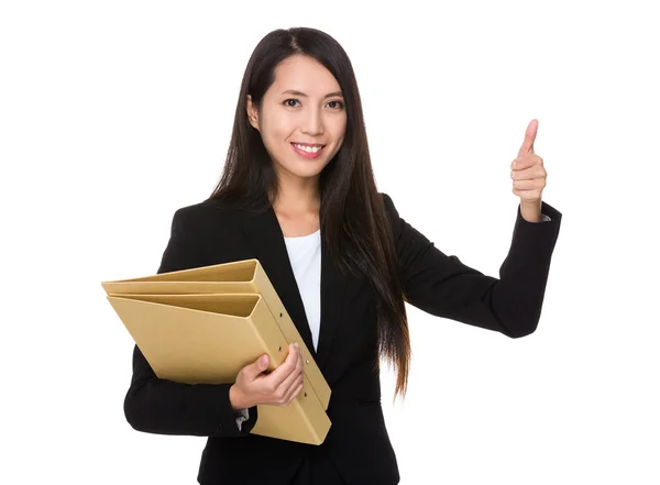 Joven asiática mujer de negocios traje — Foto de Stock