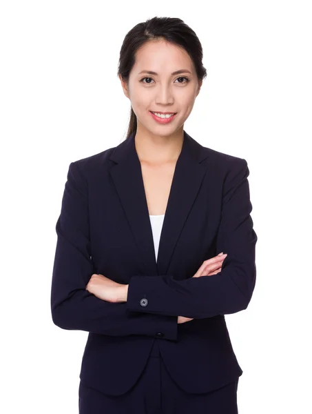 Joven asiática mujer de negocios traje — Foto de Stock