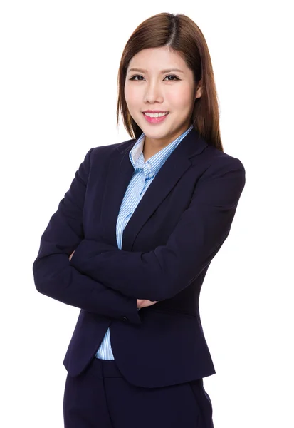 Junge asiatische Geschäftsfrau in Business-Anzug — Stockfoto