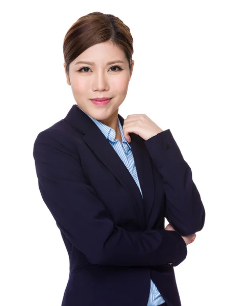 Junge asiatische Geschäftsfrau in Business-Anzug — Stockfoto