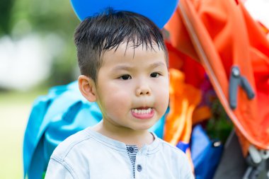 şirin Asyalı küçük çocuk