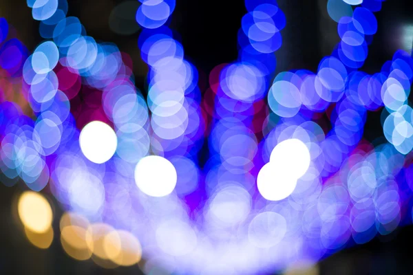 Noite cidade rua luzes — Fotografia de Stock