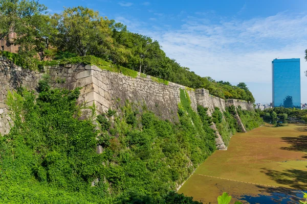 Osaka castle wall — Stock Photo, Image