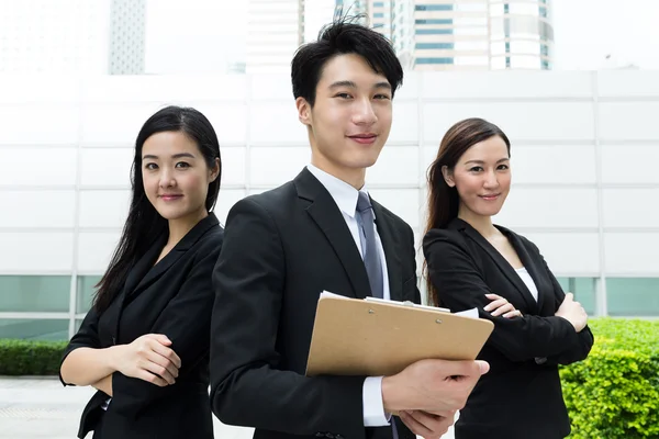 Business people standing at outdoor — Stock Photo, Image