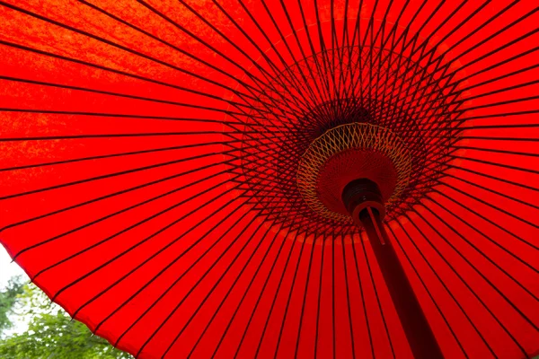 Traditionele Japanse rode paraplu — Stockfoto