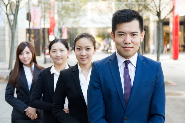 Business people standing at outdoor — Stock Photo, Image