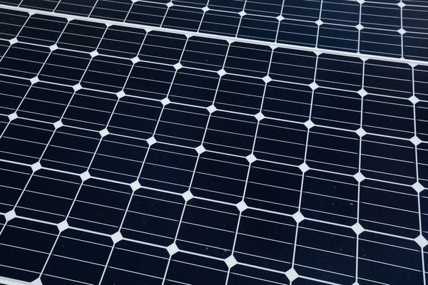 Solar panels on rooftop of building — Stock Photo, Image