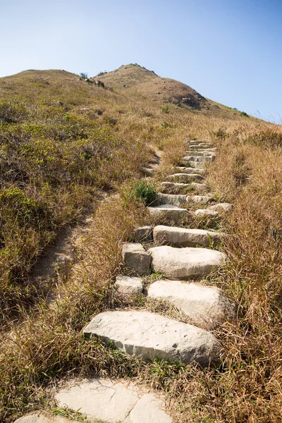 Pathway to the top of the mountain — Stock Photo, Image