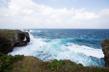 Okinawa'daki Manzamo Burnu