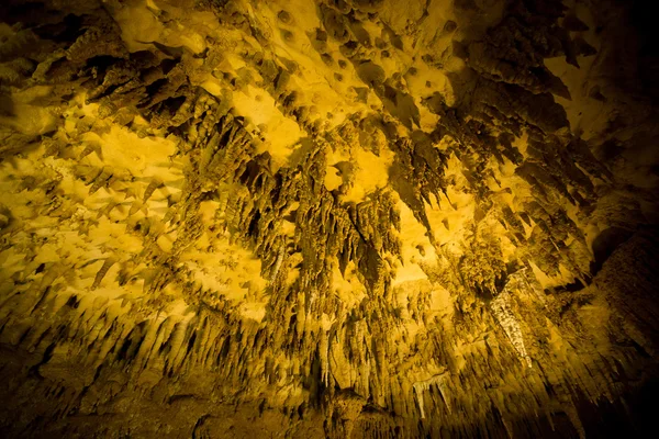 Stalactites inside cave — Stock Photo, Image