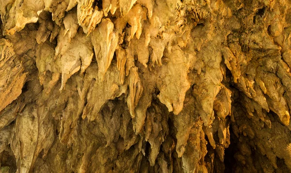 Stalactites inside cave — Stock Photo, Image