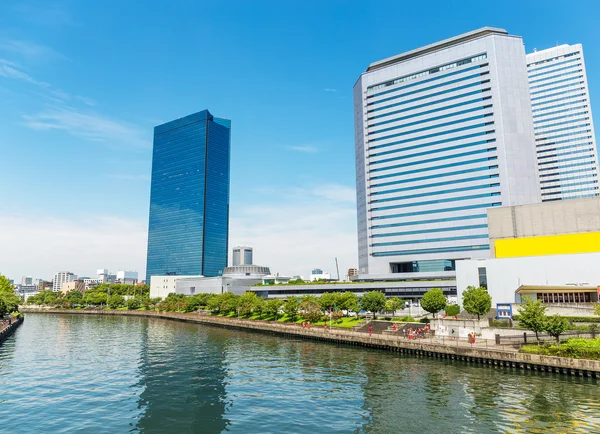 Bela paisagem urbana de Osaka — Fotografia de Stock