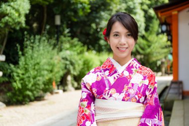 Kadın Gion, geleneksel Japon kostüm