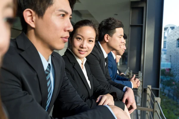 Asian business people standing at outdoor — Stock Photo, Image