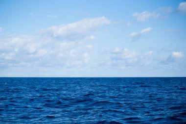 mavi deniz yüzeyi ve dalgalar