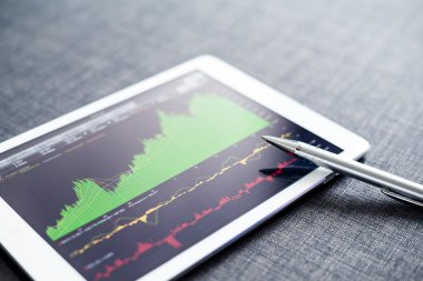 Borsa grafik tablet PC'de