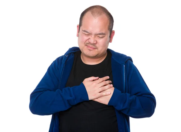 Mature Asian man in blue jacket — Stock Photo, Image