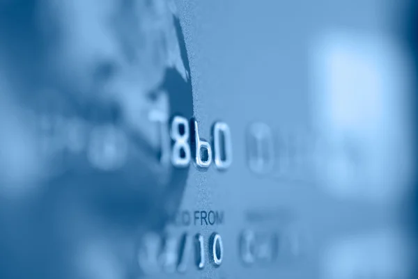 Kredi kart makro — Stok fotoğraf