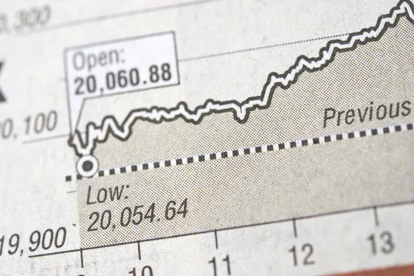 Gráfico empresarial — Fotografia de Stock