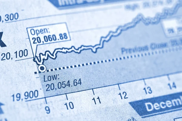 Gráfico empresarial — Fotografia de Stock