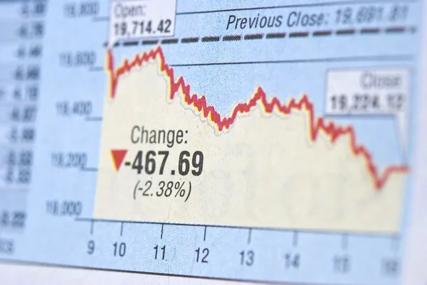 Gráfico empresarial — Fotografia de Stock