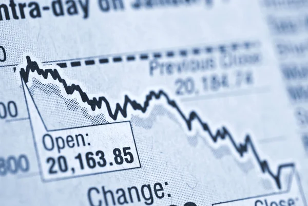 Gráfico empresarial — Fotografia de Stock