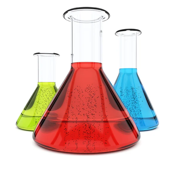 Chemistry flasks — Stock Photo, Image