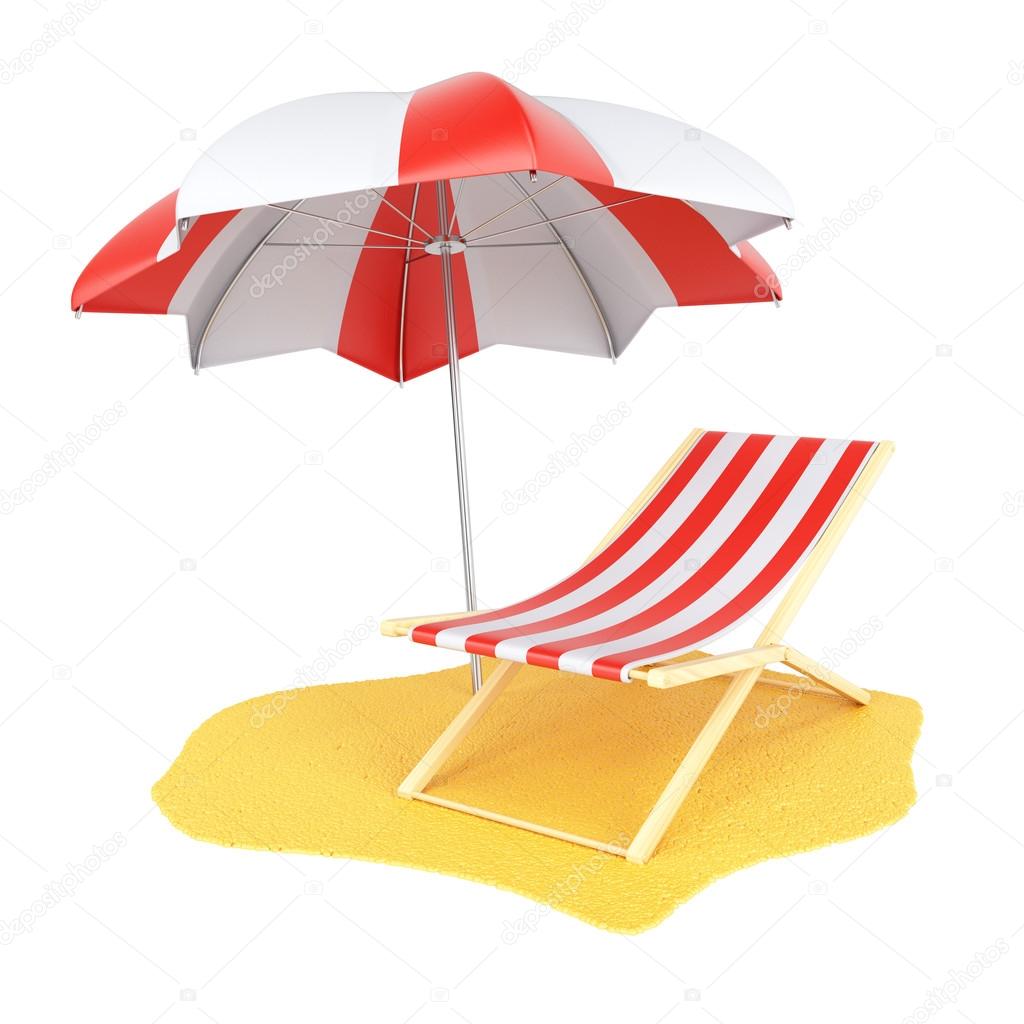 Sun lounger and parasol