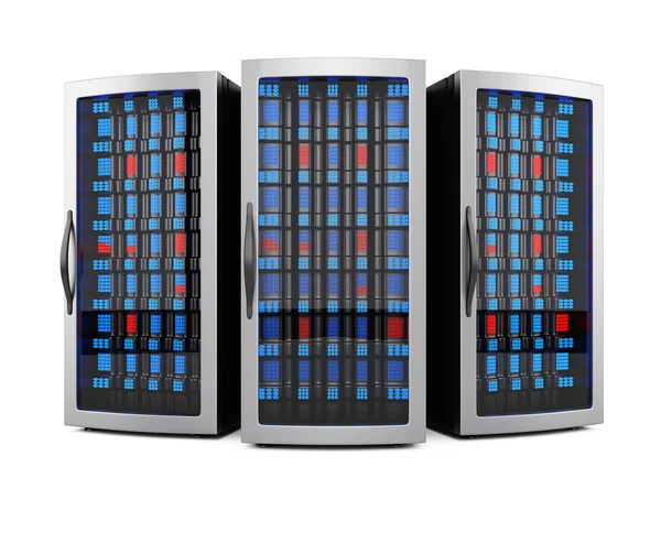 Netzwerk-Server-Racks — Stockfoto