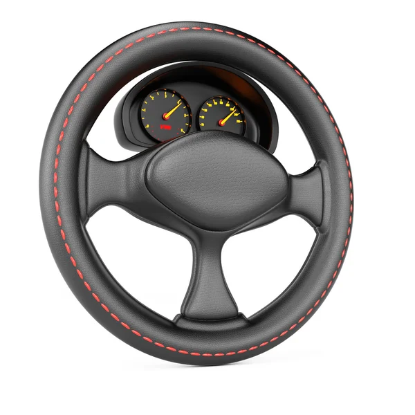 Steering wheel and dashboard — Stock Photo, Image