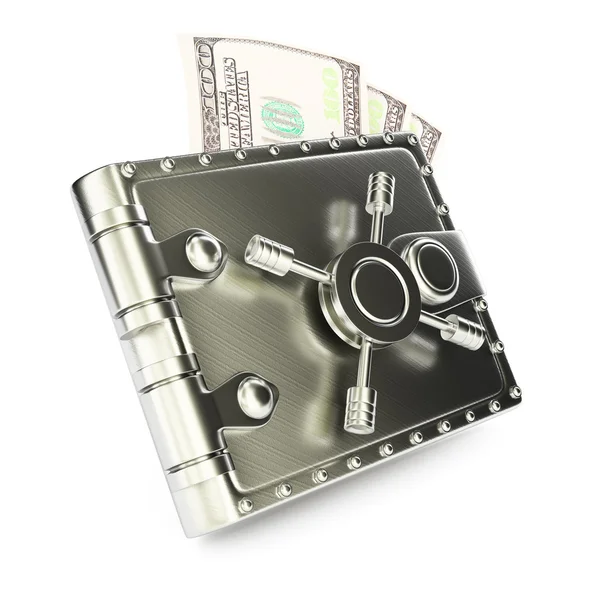 Steel wallet — Stock Photo, Image