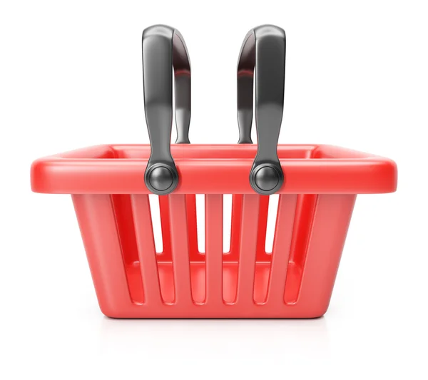 Red shopping basket — Stock Photo, Image