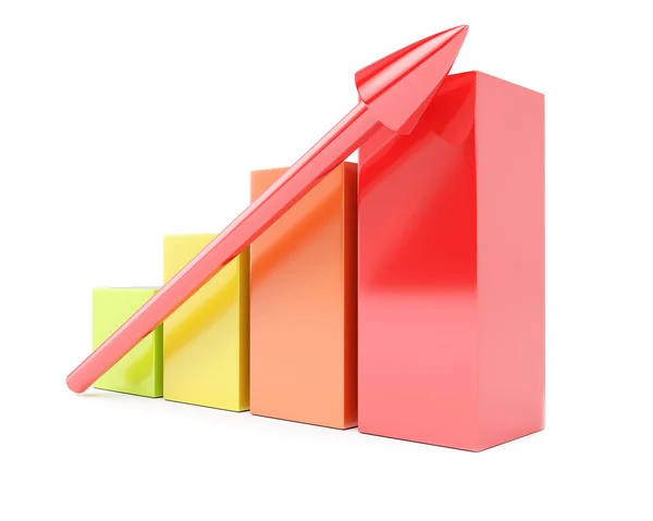 Gráfico de crescimento — Fotografia de Stock