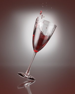 Bir bardak şarap.