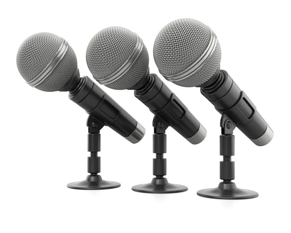 Satır mikrofonlar — Stok fotoğraf