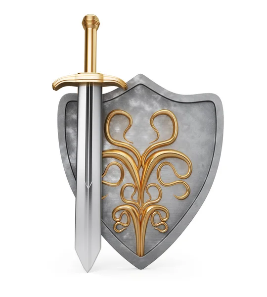 Sword and shield — Stock Photo, Image