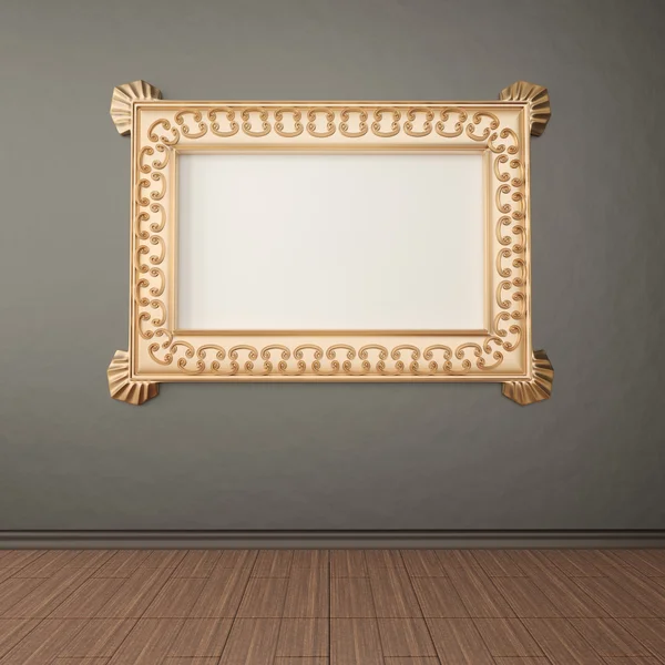 Empty frame on wall — Stock Photo, Image