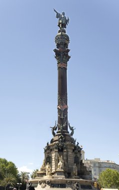 Spain, Barcelona. Monument to Columbus.