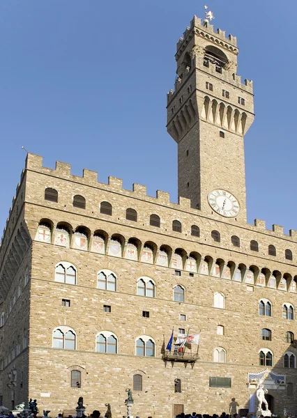 Florencia. Palazzo Vecchio o "Palacio Viejo " — Foto de Stock