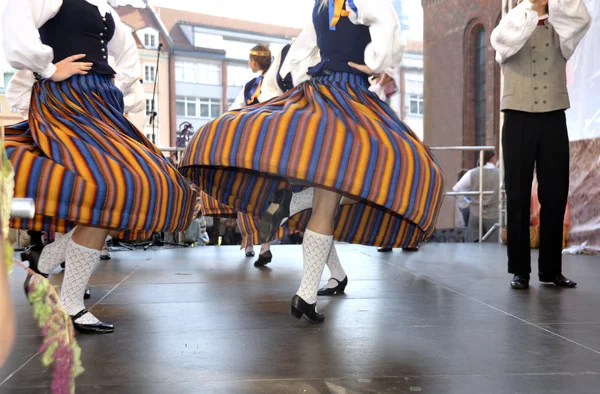 Riga. Las danzas nacionales letonas — Foto de Stock