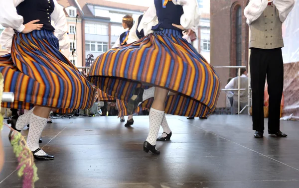 Riga. Las danzas nacionales letonas — Foto de Stock