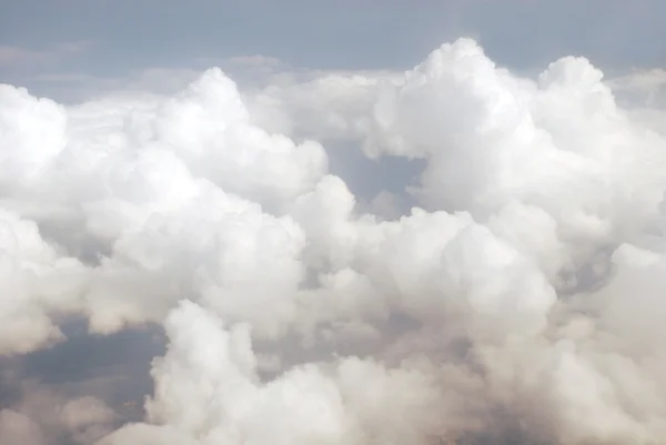 View of clouds from an airplane — Stock Photo, Image