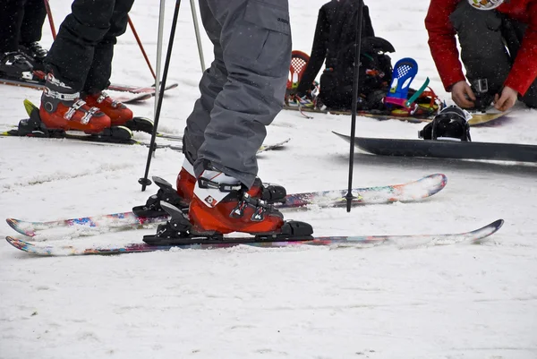 Alpin skidutrustning. — Stockfoto