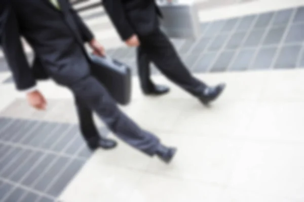 Blurred Shot Business People Walking Together — Stock Photo, Image