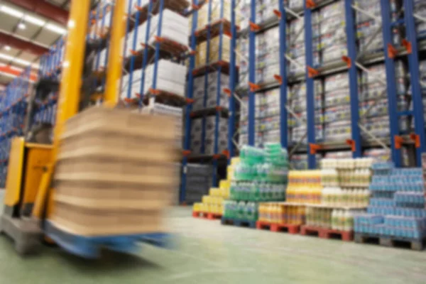 Blurred Photo Parcel Warehouse — Stock Photo, Image